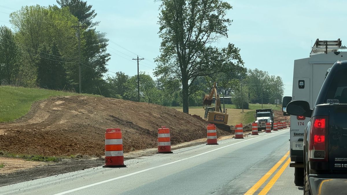 Expect traffic delays as work continues along Happy Valley Road, KYTC says