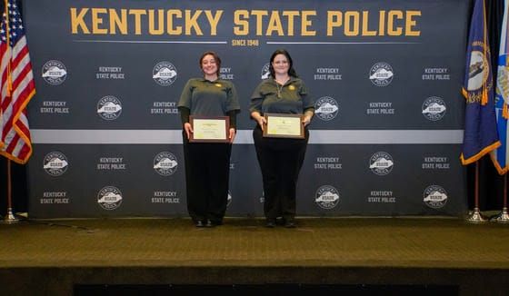 Two telecommunicators assigned to KSP Post 3 after graduating academy