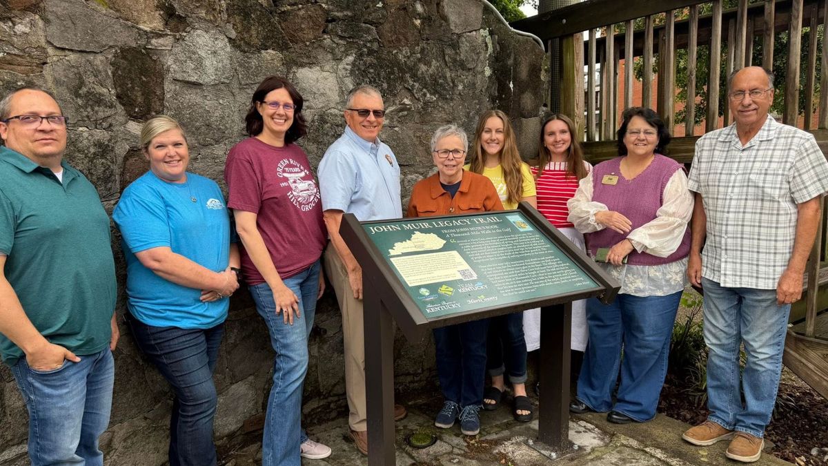 Cave Country Trails unveils first sign for future John Muir route