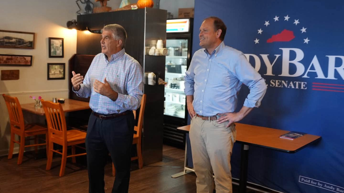 U.S. Senate candidate Andy Barr makes campaign stop in Glasgow