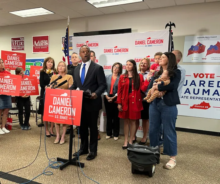 Cameron vows to keep fighting in KY GOP Senate primary despite Trump endorsement of Barr