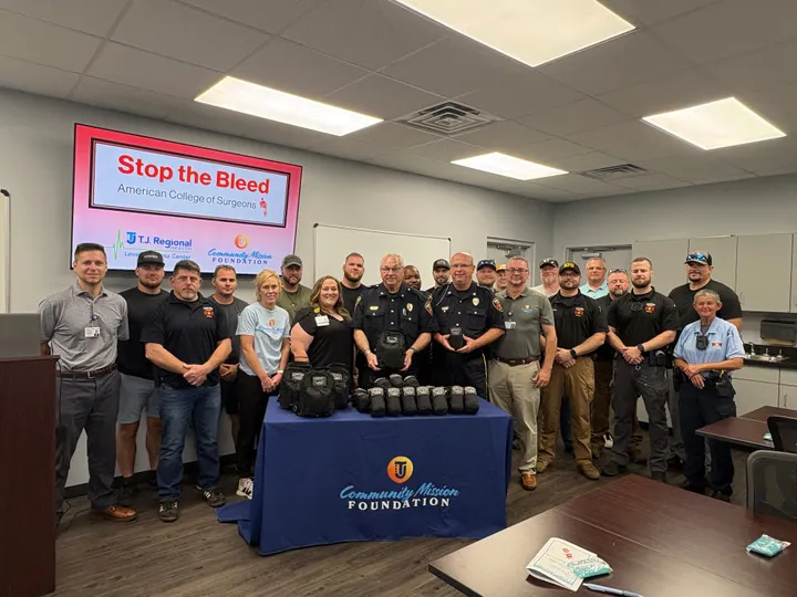 Glasgow police officers receive trauma kits, bleeding-control training through partnership with T.J. Regional Health