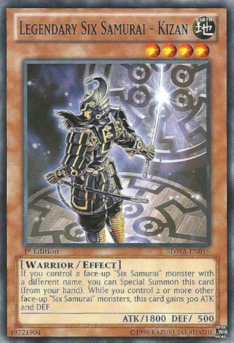 Yu-Gi-Oh! - Legendary Six Samurai - Kizan (SDWA-EN016) - Structure Deck: Samurai Warlords - 1st Edition - Common
