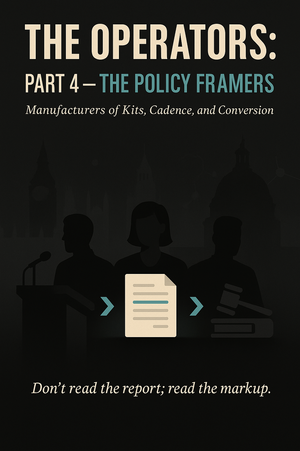 The Operators: Part 4. The Policy Framers (Think Tankers)