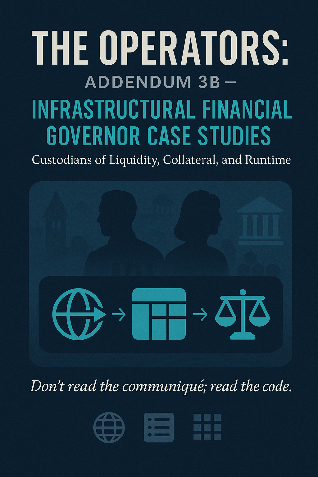 The Operators: Addendum 3b. Infrastructural Financial Governor Cases Studies