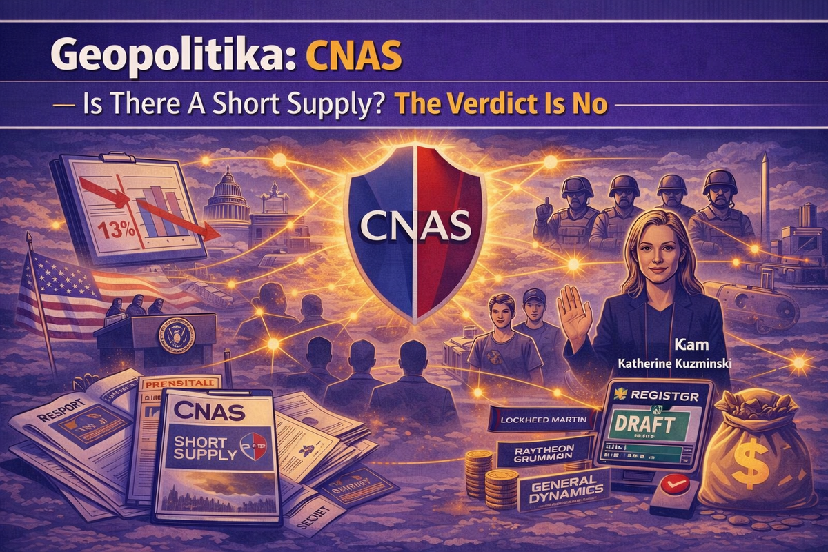 Geopolitika: CNAS – Is There A Short Supply? The Verdict Is No