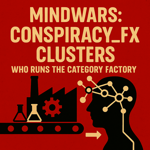 Mindwars: Conspiracy_FX Clusters – Who Runs the Category Factory