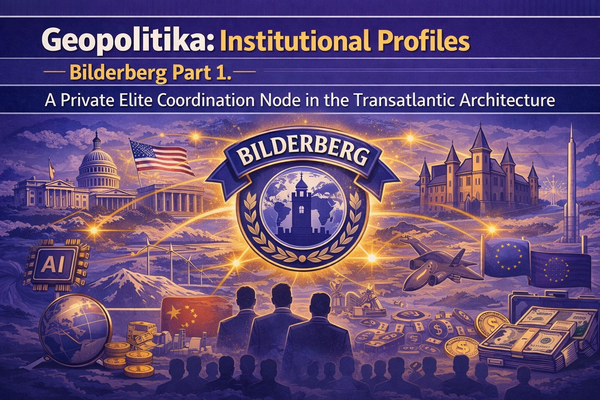Geopolitika: Institutional Profiles – Bilderberg Part 1.  A Private Elite Coordination Node in the Transatlantic Architecture
