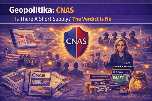 Geopolitika: CNAS – Is There A Short Supply? The Verdict Is No