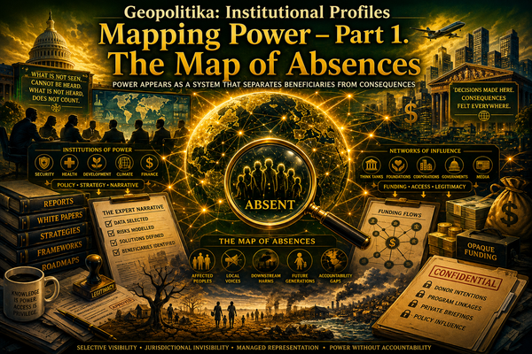 Geopolitika: Mapping Power - Part 1. The Map of Absences