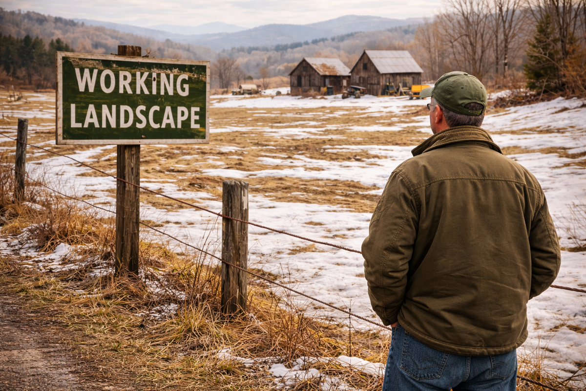 New England Man wonders whether this counts as working landscape