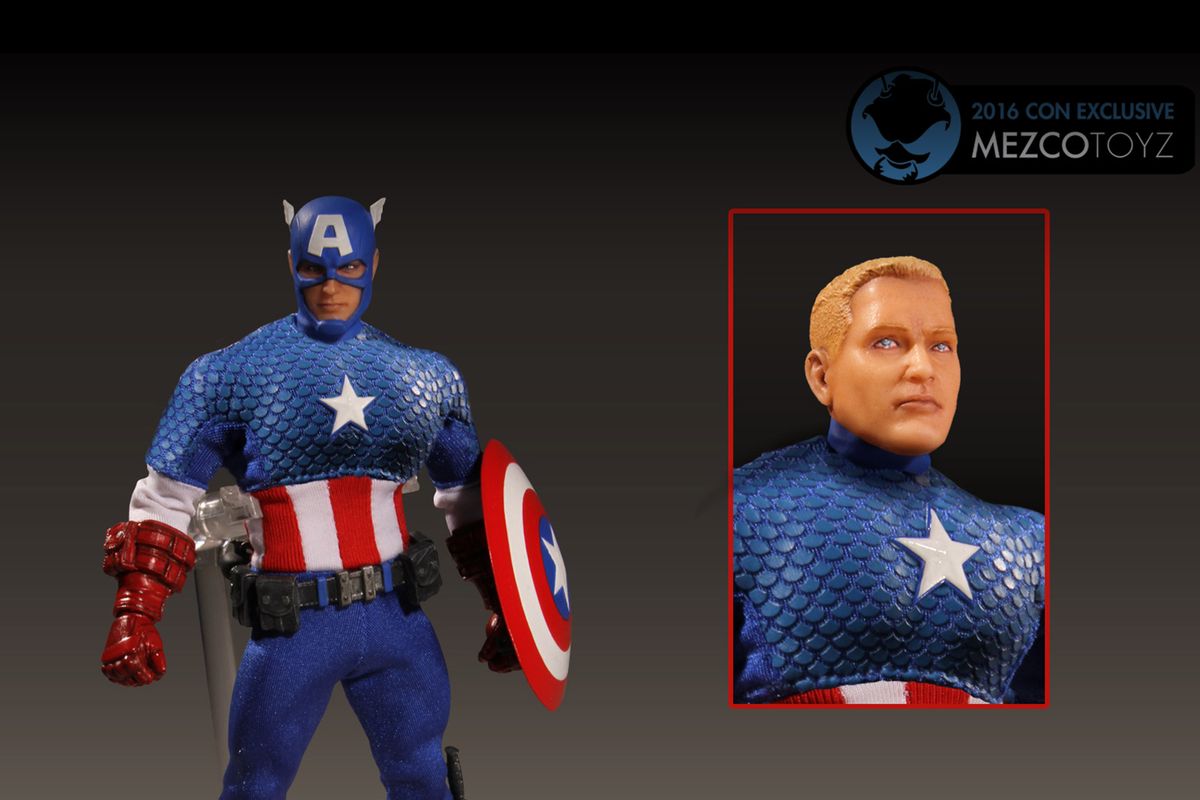 Mezco One:12 Collective Classic Captain America 2016 Con Exclusive