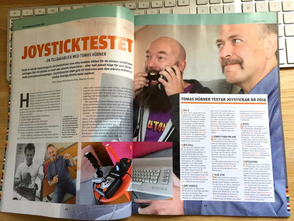 Datormagazin Retro joysticktest