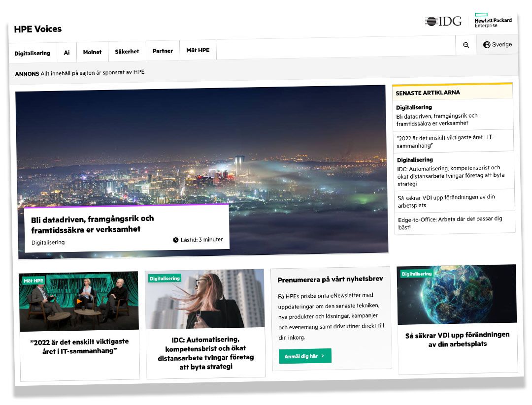 HPE Voices nativesajt