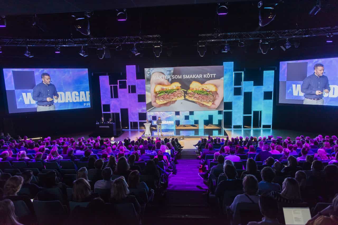 Magnus Aschan på Webbdagarna-scenen
