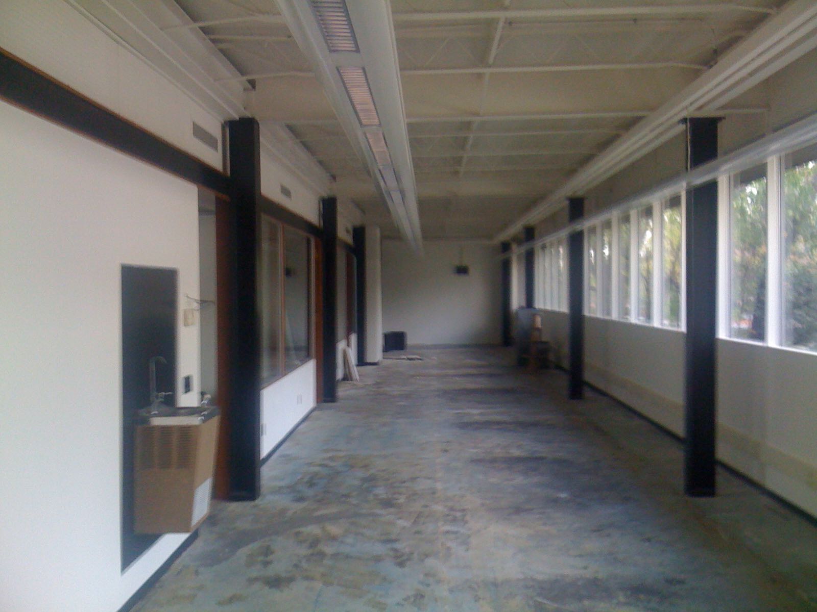 The office at 105 Brooks Avenue as it appeared right after we signed the lease (gulp!) and before we moved in.