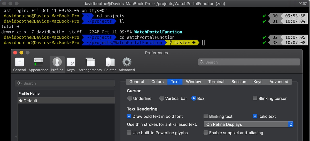 A better terminal on macOS