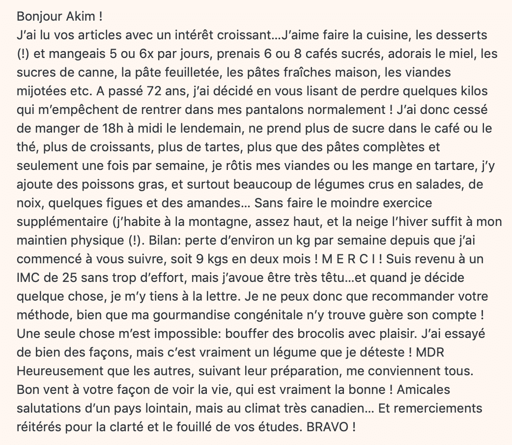Témoignages de Bernard
