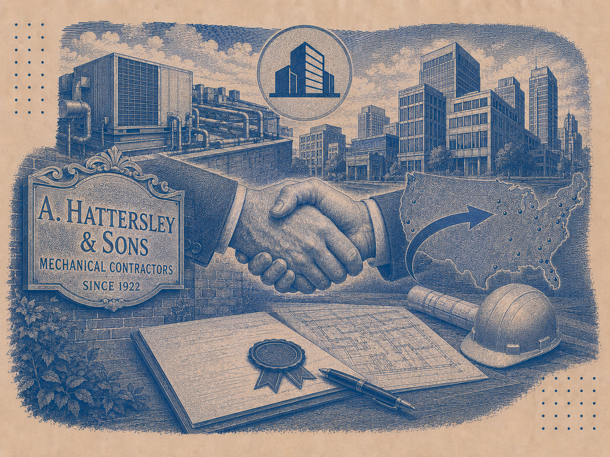 A. Hattersley & Sons Joins a Larger Platform: What the Acquisition of a Century-Old Mechanical Contractor Reveals About Commercial HVAC Consolidation Post feature image