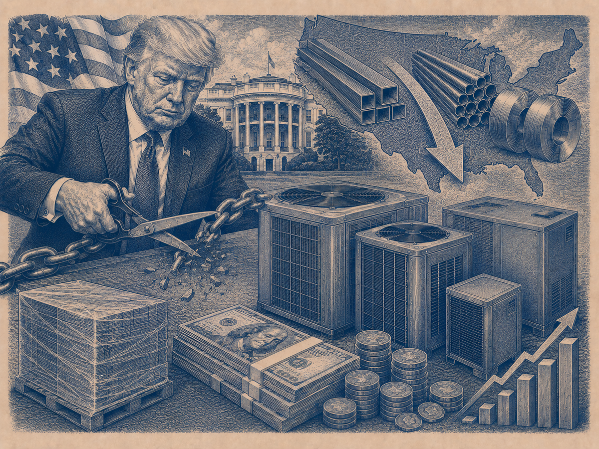 President Trump's Section 232 Tariff Cut Could Save HVAC Buyers $2.3 Billion, According to HARDI — Here Is the Full Breakdown Post feature image