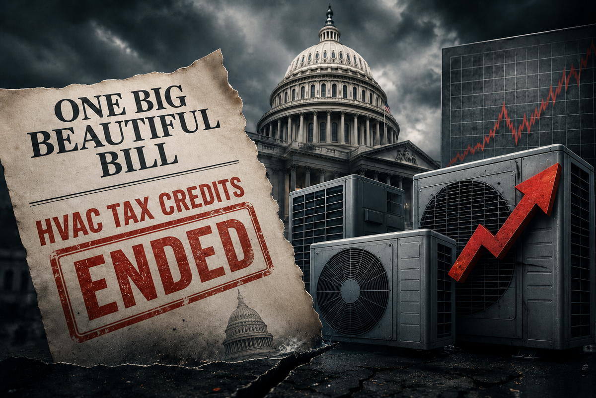 One Big Beautiful Bill Ends HVAC Tax Credits as Manufacturers Raise Prices: June 2026 Market Update Post feature image