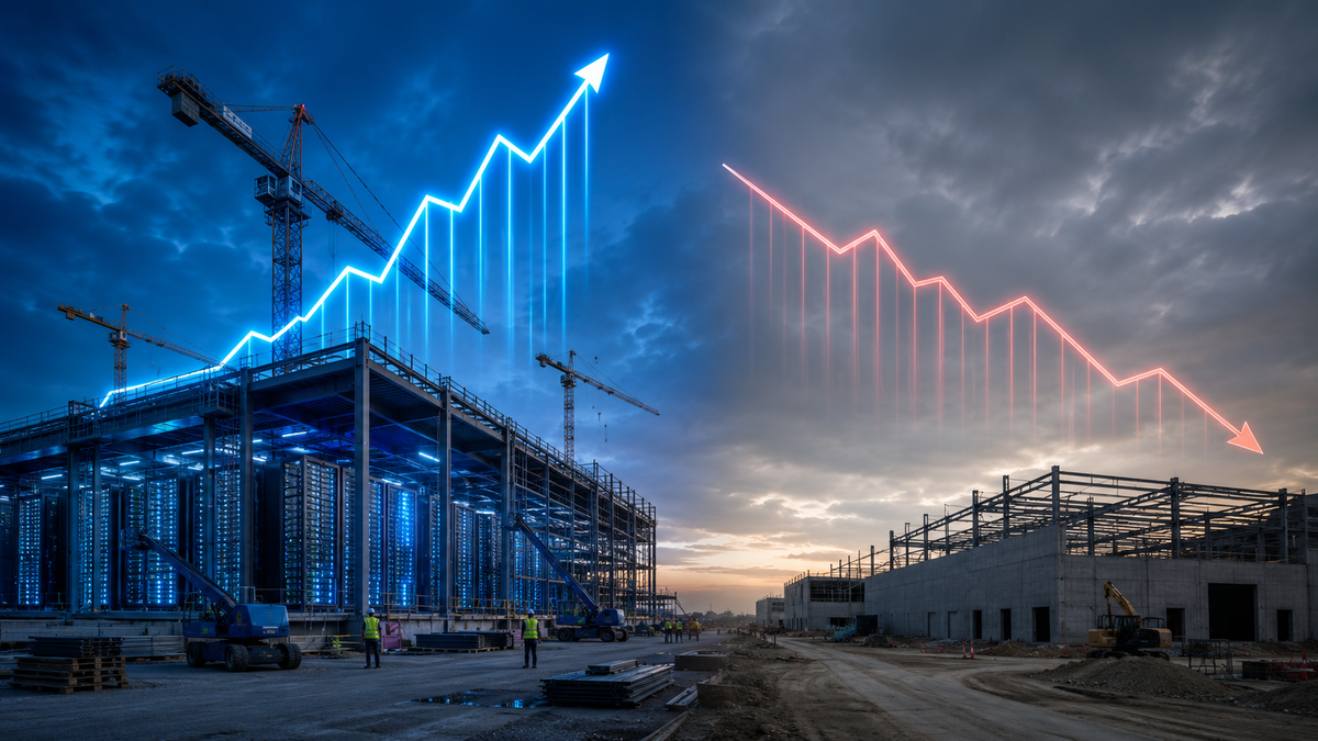Data Center Construction Spending Rises 23% as Factory Building Falls 22% Post feature image