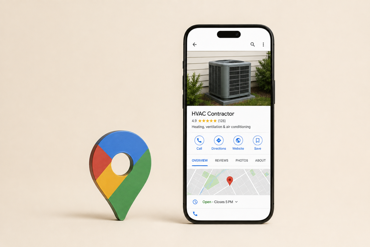 Google Business Profiles Are Becoming the Real Front Door for HVAC Contractors Post feature image
