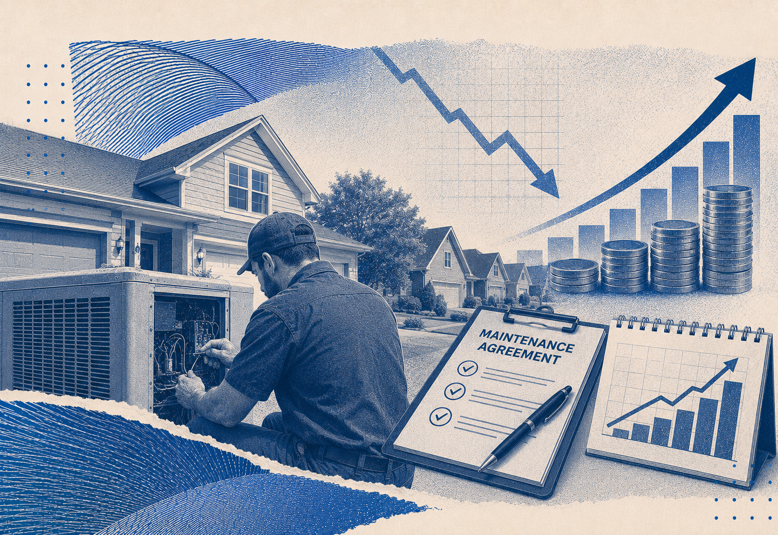 How HVAC Contractors Are Using Maintenance Agreement Revenue to Survive the 2026 Residential Slowdown Post feature image