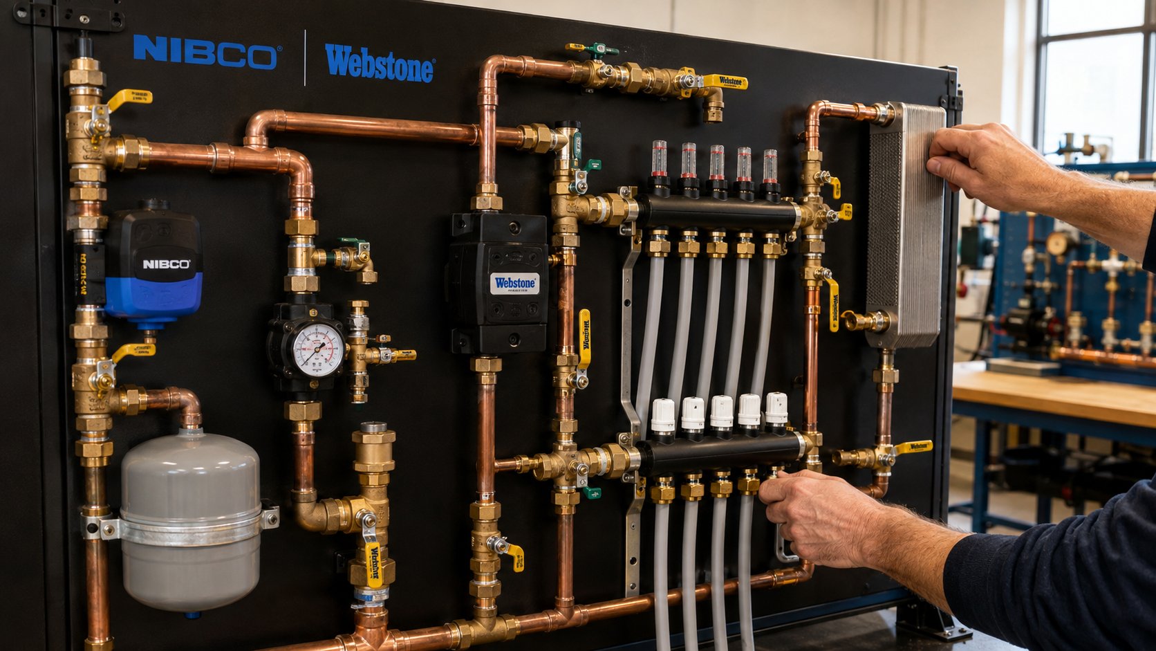NIBCO and Webstone Training Board Shows Hydronics Education Is Getting More Hands-On Post image