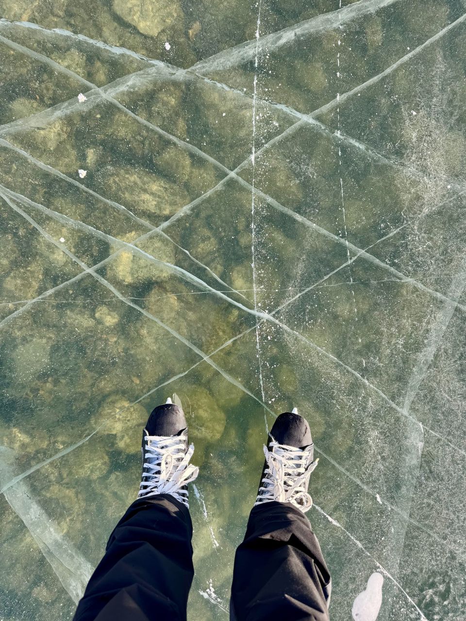 Skating on Garibaldi Lake