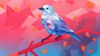 Abstract image of a Clark's nutcracker
