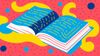 An abstract image of a book