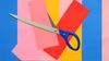 An abstract image of scissors