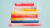 An abstract image of stack of books