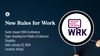 New Rules for Work conference: Avoiding the Pitfalls of Collective Stupidity