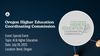 Oregon Higher Education Coordination Commission Special Event