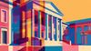 An abstract image of a courthouse