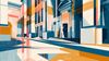 An abstract image of a courthouse