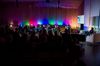Photo of a crowd watching the keynote presentation by Helen Edwards and Dave Edwards at the Artificiality Summit