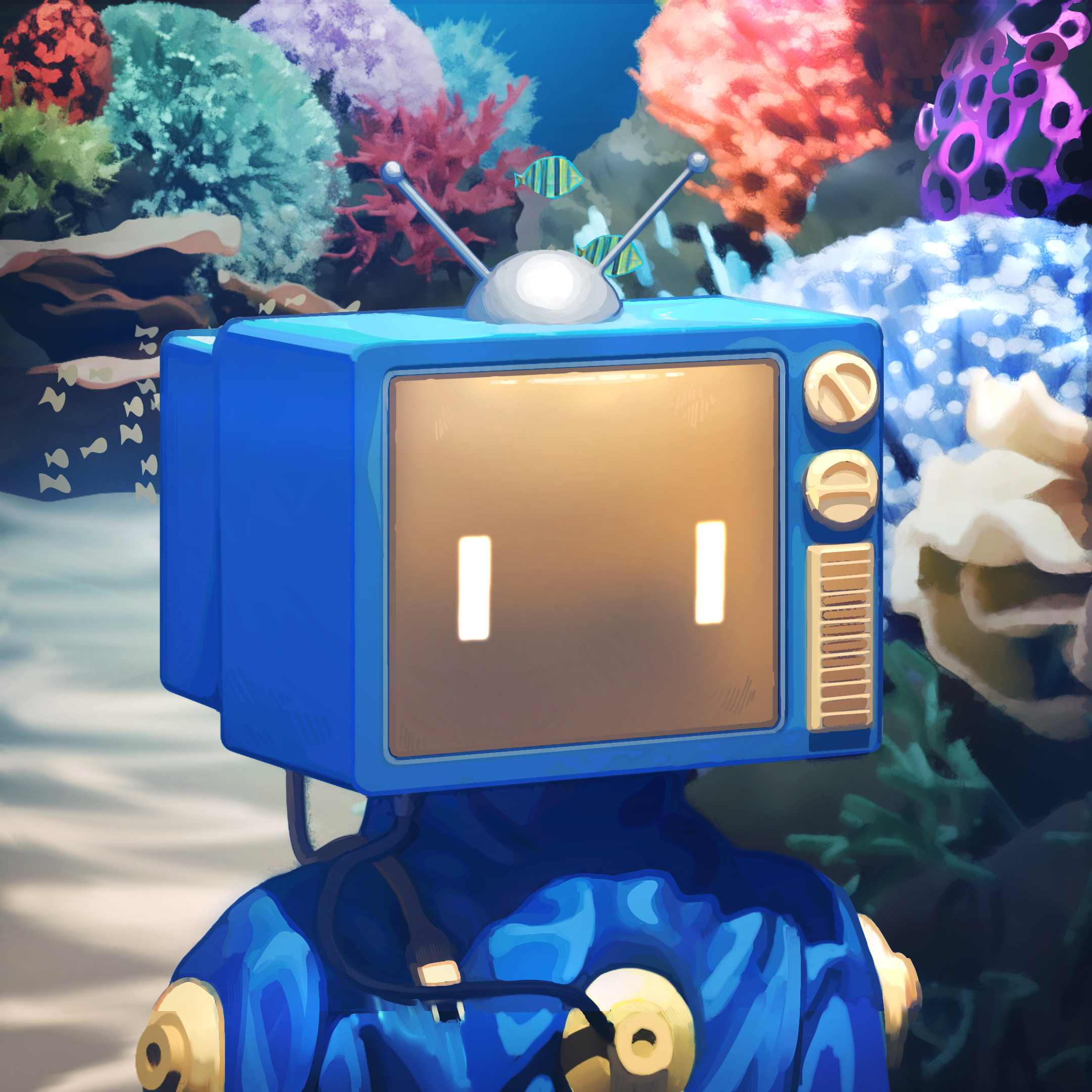 profile picture NFT with a robot character