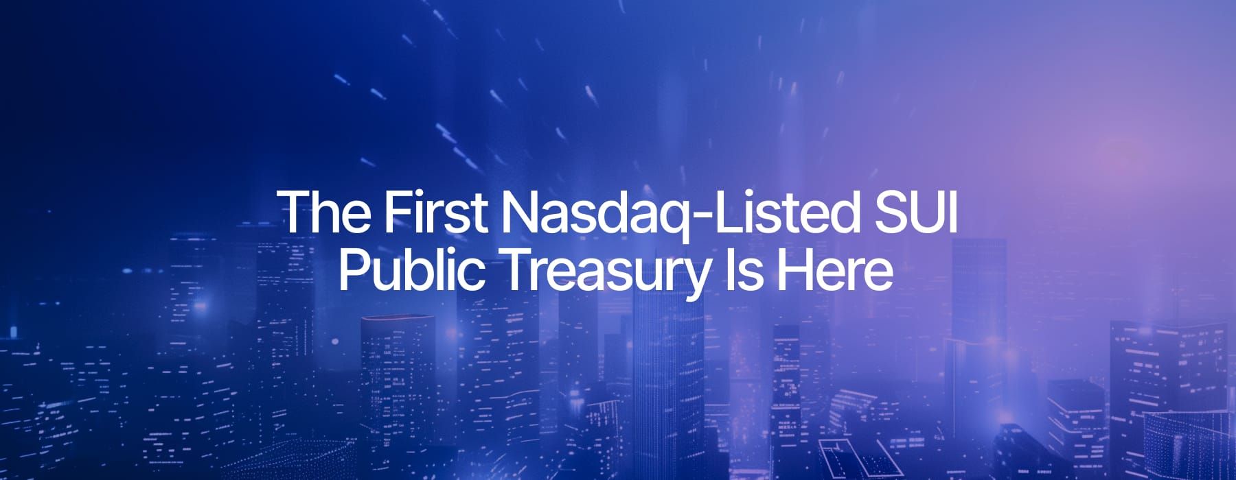 Nasdaq-Listed SUI Treasury Access is Here: Introducing Mill City Ventures