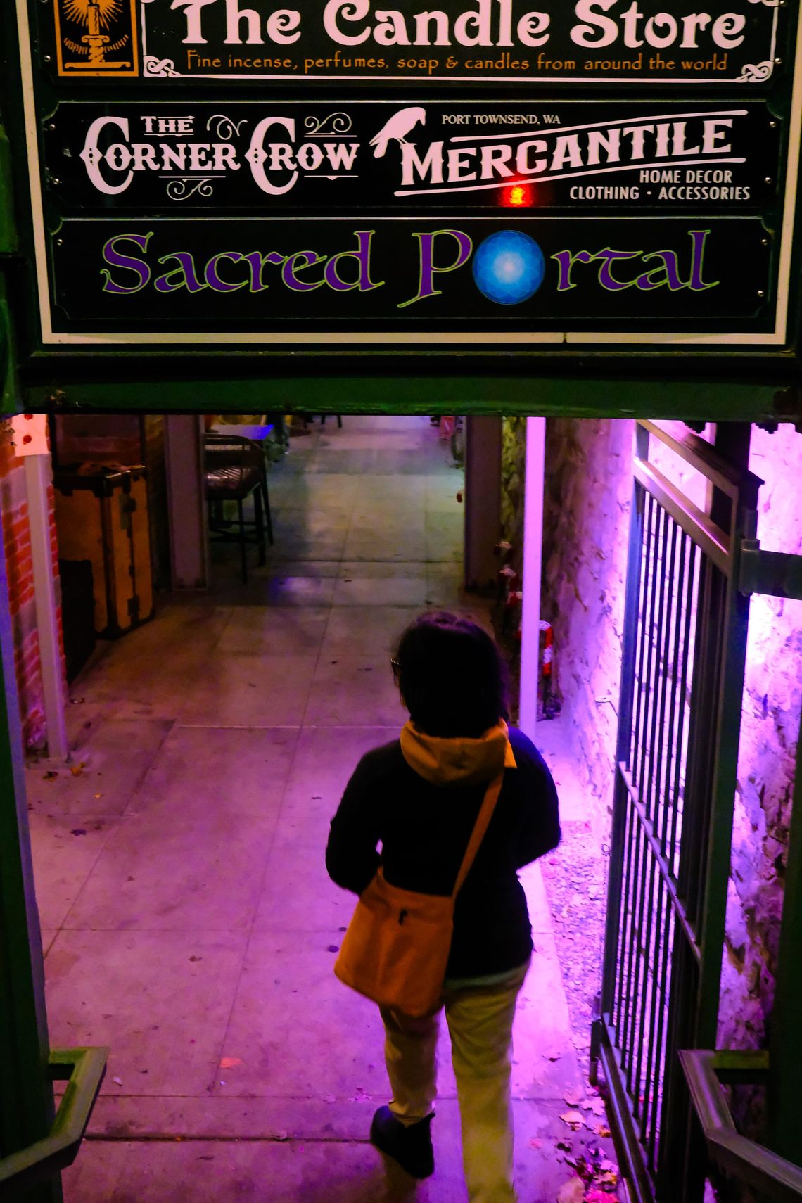 Entering the sacred portal in Port Townsend