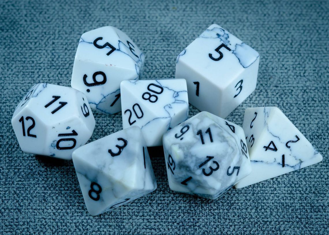 Howlite Dice