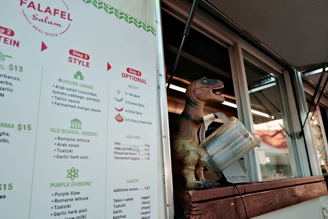 Dino in the Falafel Truck