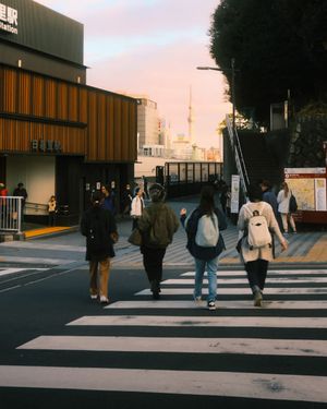 Outside Nippori Station