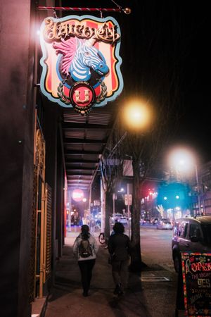 Late night near The Unicorn