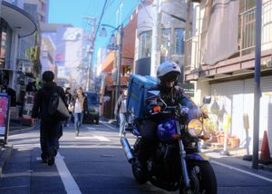 What a cool motorcycle porter