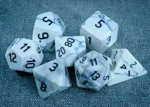 Howlite Dice
