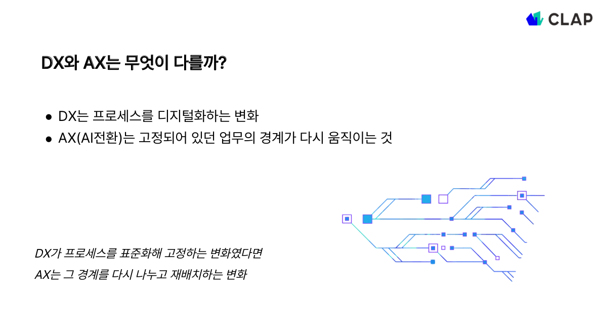 DX와 AX의 차이점