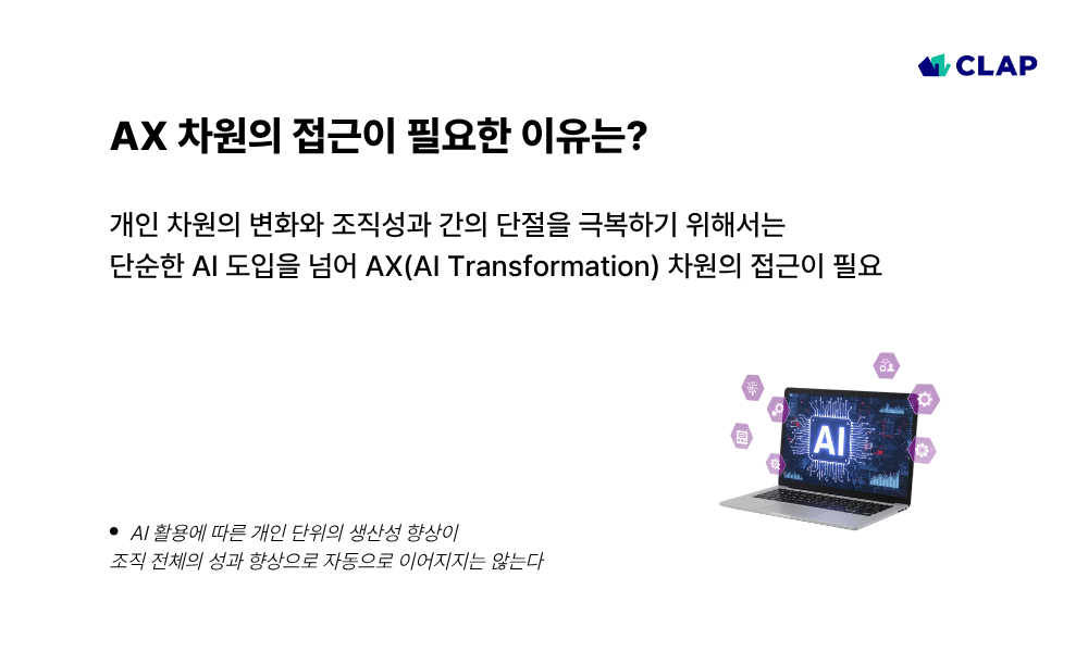 AX차원의 접근이 필요한 이유